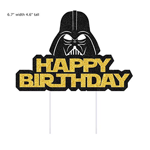 Alien War Darth Vader Happy Birthday Cake Topper Alien War Cake