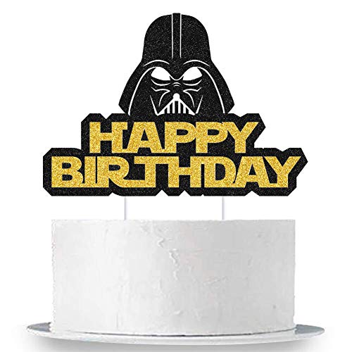 Alien War Darth Vader Happy Birthday Cake Topper Alien War Cake