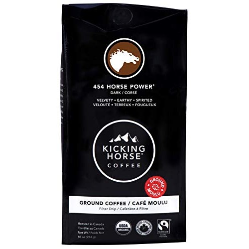 Kicking Horse Coffee, 454 Horse Power, Dark Roast, Ground, 10 Oz