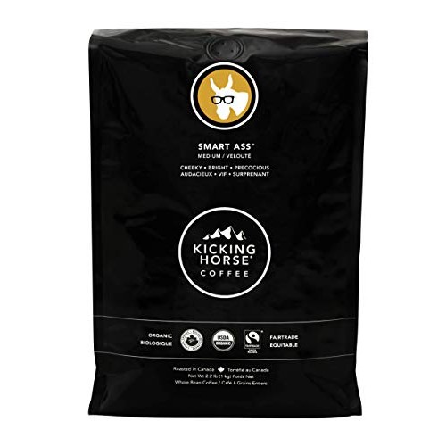 Kicking Horse Coffee, Smart Ass, Medium Roast, Whole Bean, 2.2 P