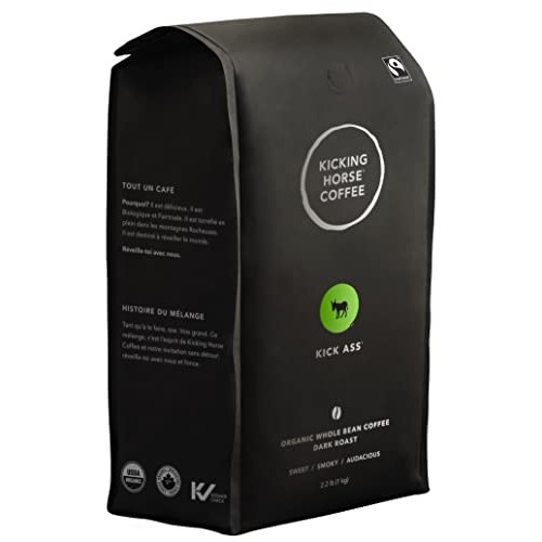 Kicking Horse Coffee, Kick Ass, Dark Roast, Whole Bean, Certifie