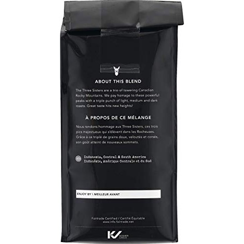 Kicking Horse Coffee, Three Sisters, Medium Roast, Ground, 10 Oz