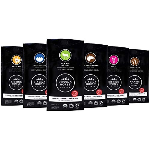 Kicking Horse Coffee, Three Sisters, Medium Roast, Ground, 10 Oz