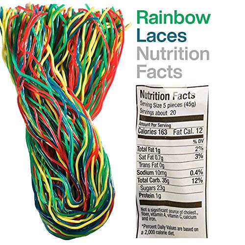 Kicko Licorice Laces Variety Pack - Black, Rainbow, And Strawber