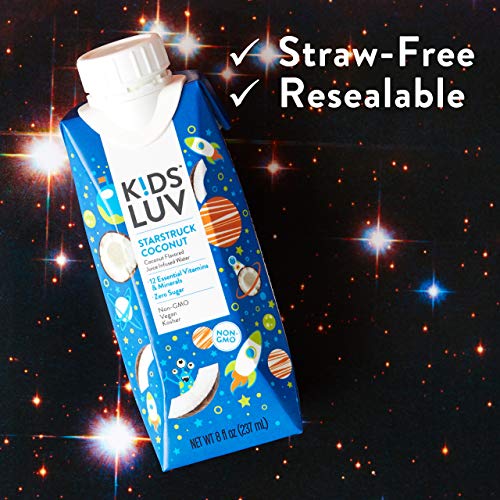 Kidsluv Vitamin Enhanced Drinks, Pack Of 16, Starstruck Coconut, Kidsluv Vitamin Enhanced Drinks, Pack Of 16, Starstruck Coconut,
