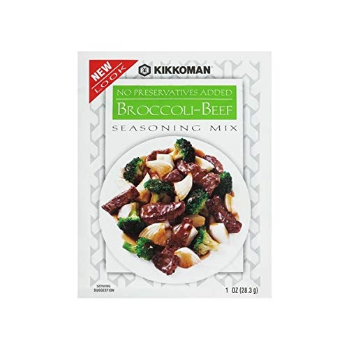 Kikkoman Broccoli Beef Seasoning Mix, 1Oz Packet 12 Pack