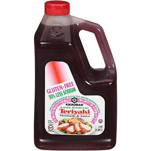 Kikkoman Less Sodium Gluten-Free Gourmet Teriyaki Marinade And S