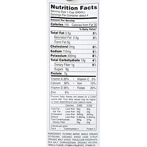 Kikkoman Pearl Organic Soymilk Original 2 Pack, Total Of 64Fl.Oz