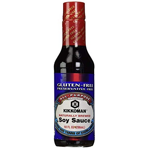 Kikkoman Soy Sauce, Gluten Free, 10 Oz