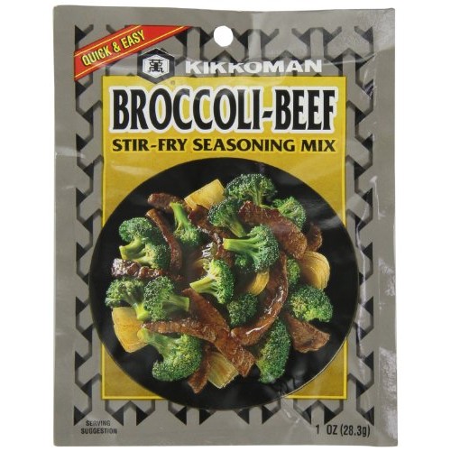Kikkoman Stir Fry Seasoning Mix, Broccoli And Beef, 1-Ounce Pack
