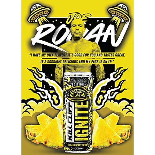 Kill Cliff Ignite Flaming Joe Clean Energy Drink, A Spicy Pineap