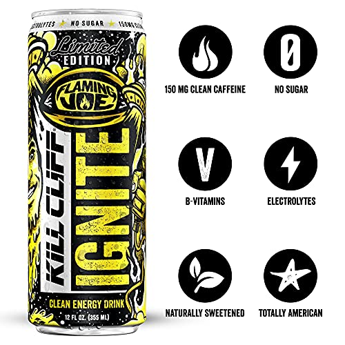 Kill Cliff Ignite Flaming Joe Clean Energy Drink, A Spicy Pineap