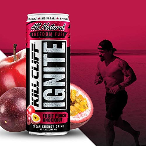 Kill Cliff Ignite Fruit Punch Knockout Clean Energy Drink Natura