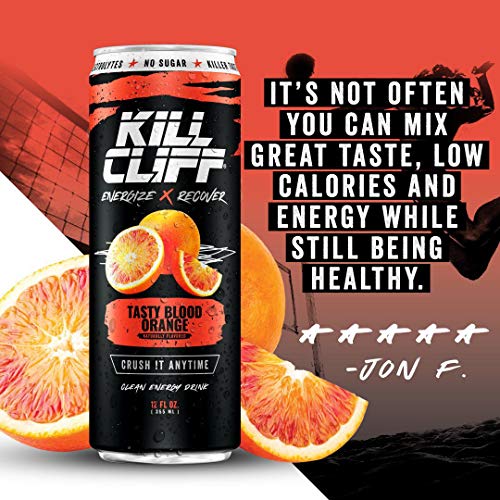 Kill Cliff Recovery Drink, Blood Orange, 12 Oz Cans, 12 Count -
