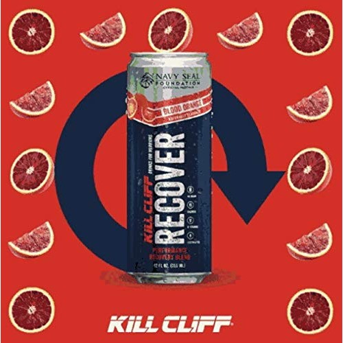 Kill Cliff Recovery Drink, Blood Orange, 12 Oz Cans, 12 Count -