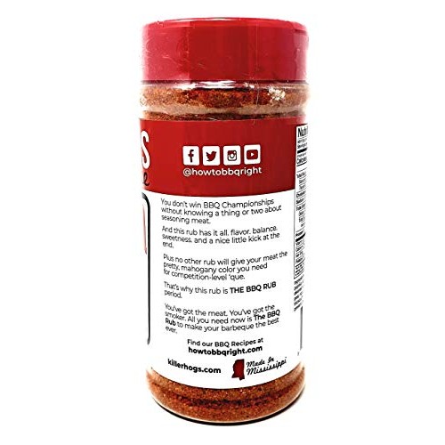 Killer Hogs Barbecue Rub - Pack Of 2 Bottles - 16 Oz Per Bottle