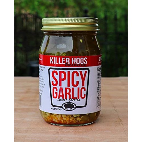 Killer Hogs Spicy Garlic Pickles | Always Crisp Pickles With Swe
