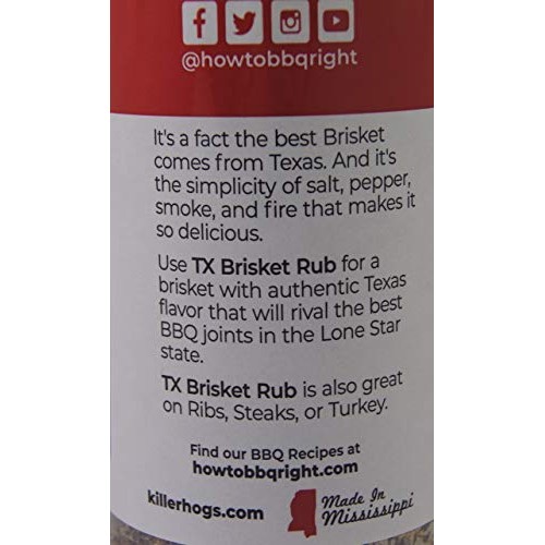 Killer Hogs Tx Brisket Rub 16 Oz