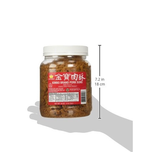 Kimbo Brand Sung Cooked Dried Pork 18 Oz 1Lb, 2Oz