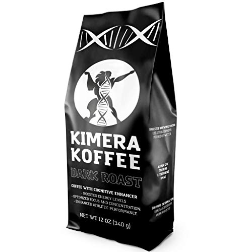 Dark Roast, Nootropic Infused Ground Coffee 12Oz, Rich, Organi