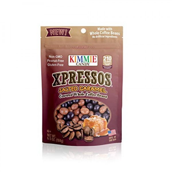 Kimmie Candy Xpresso Sea Salted Caramel Covered All Natural Espr...