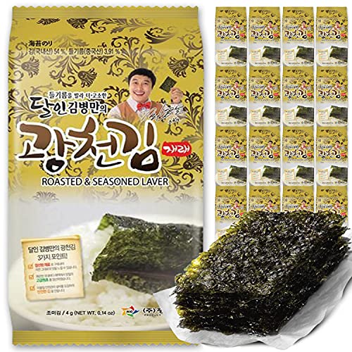 16 Pack / Kim Nori Gold Kim Roasted Seasoned Seaweed Snacks 4G