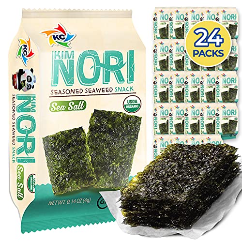 Organic Kimnori Seasoned Roasted Seaweed Snacks - 4G X 24 Pack N