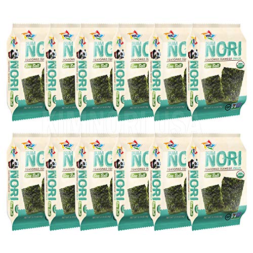 Organic Kimnori Seasoned Roasted Seaweed Snacks - 4G X 12 Pack N