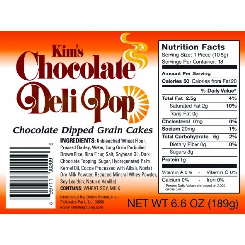 Kims Magic Pop Chocolate Deli Pop | Dipped | 6 Pack | Keto-Frie