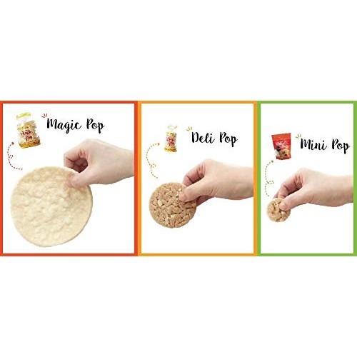 Kims Deli Pop Combo 12-Pack: Freshly Popped Rice Cakes, Healthy