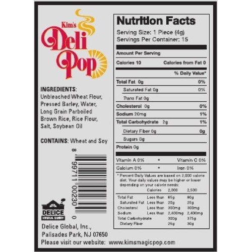 Kims Deli Pop Combo 12-Pack: Freshly Popped Rice Cakes, Healthy