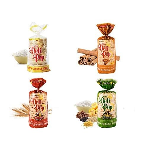 Kims Deli Pop Combo 12-Pack: Freshly Popped Rice Cakes, Healthy