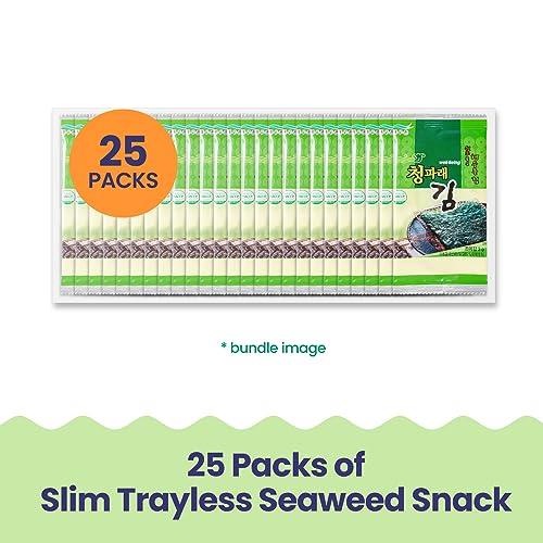 KIMS TABLE- Sea Salt - 25 Count - Organic Roasted Seaweed Sheet...