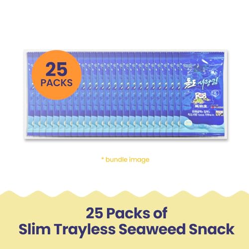 Seaweed Snacks Healthy Korean Sea Salt Seaweed- 25 Count Value ...