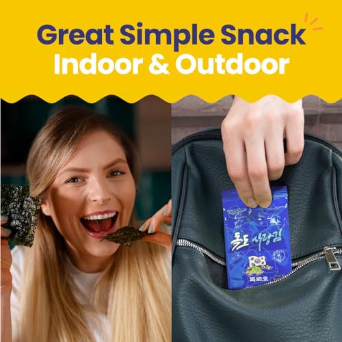 Seaweed Snacks Healthy Korean Sea Salt Seaweed- 25 Count Value ...