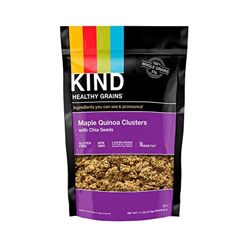 Kind Healthy Grains Clusters, Maple Quinoa With Chia Seeds Grano