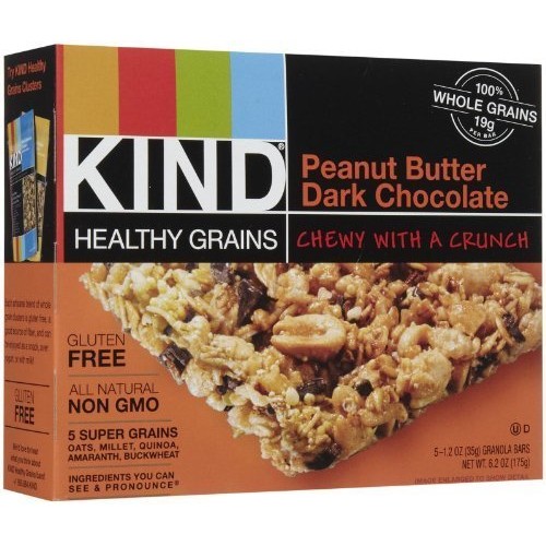 Kind Granola Bar, Peanut Butter Dark Chocolate, 1.2-Ounce Bars,