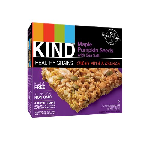 Kind Maple Pumpkin Seed Bar With Sea Salt, 5 Count Pack Of 8