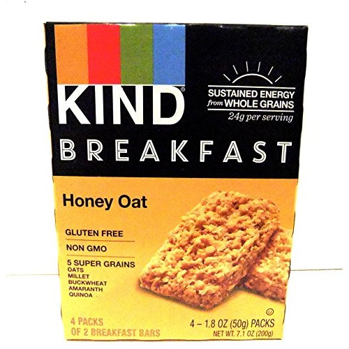 Kind, Breakfast Bars, Honey Oat, 2 - 4 Packs 2 Bars Per Pack
