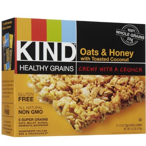 Kind Granola Bar, Oats N Honey With Coconut, 1.2-Ounce Bars, 5 B