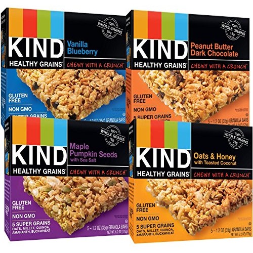 Kind Healthy Whole Grains Granola Snack Bars, Count 4 Variety