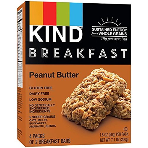 Kind, Breakfast Bars, Peanut Butter, 8 Bars Per Box 2 Pack