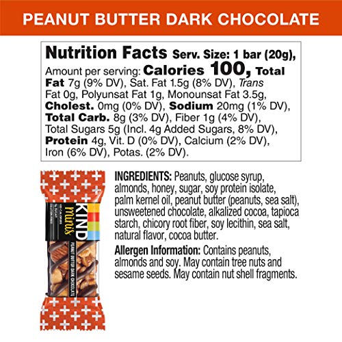 Kind Bar Minis, Variety Pack, Dark Chocolate Nuts, Caramel Almon