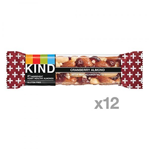 KIND Bars, Cranberry Almond + Antioxidants with Macadamia Nuts, ...