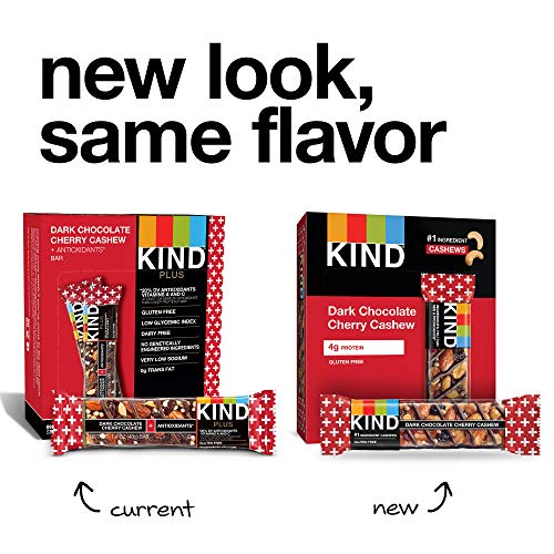 Kind Bars, Dark Chocolate Cherry Cashew + Antioxidants, Gluten F