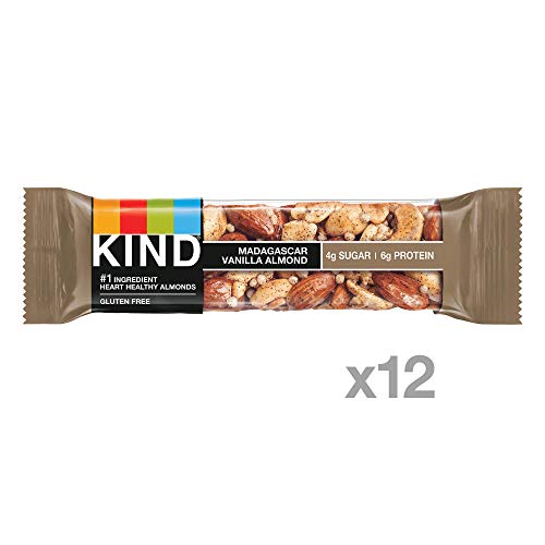 Kind Bars, Madagascar Vanilla Almond, Gluten Free, Low Sugar, 1.