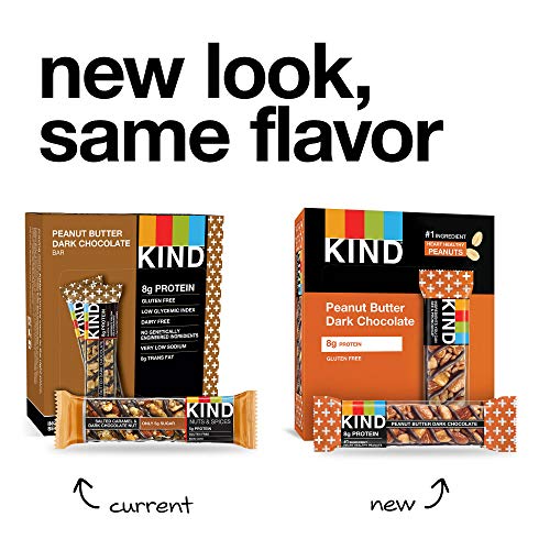Kind Bars, Peanut Butter Dark Chocolate, 8G Protein, Gluten Free