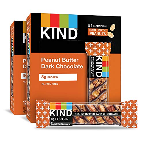 Kind Bars, Peanut Butter Dark Chocolate, 8G Protein, Gluten Free