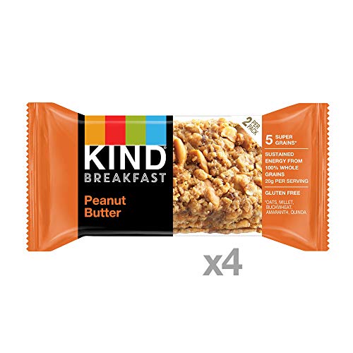 Kind Breakfast Bars, Peanut Butter, Gluten Free, 1.8Oz, 32 Count