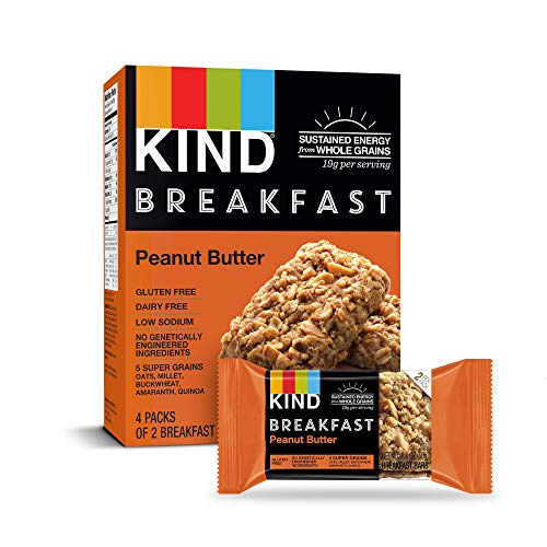 Kind Breakfast Bars, Peanut Butter, Gluten Free, 1.8Oz, 32 Count